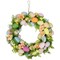 Northlight Artificial Floral Easter Egg Spring Wreath - 15"